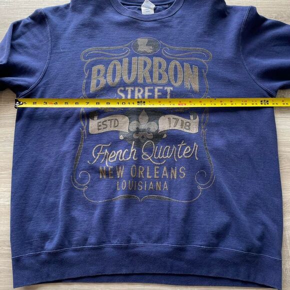 Vintage Unisex XL French Quarter New Orleans Crewneck Sweatshirt Retro Graphic - Picture 6 of 6